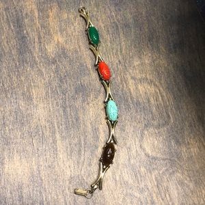 True Vintage Judy Lee Egyptian scarab bracelet.